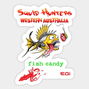 Squid Hunters WA & Fish Candy Kraken Jigs Sticker